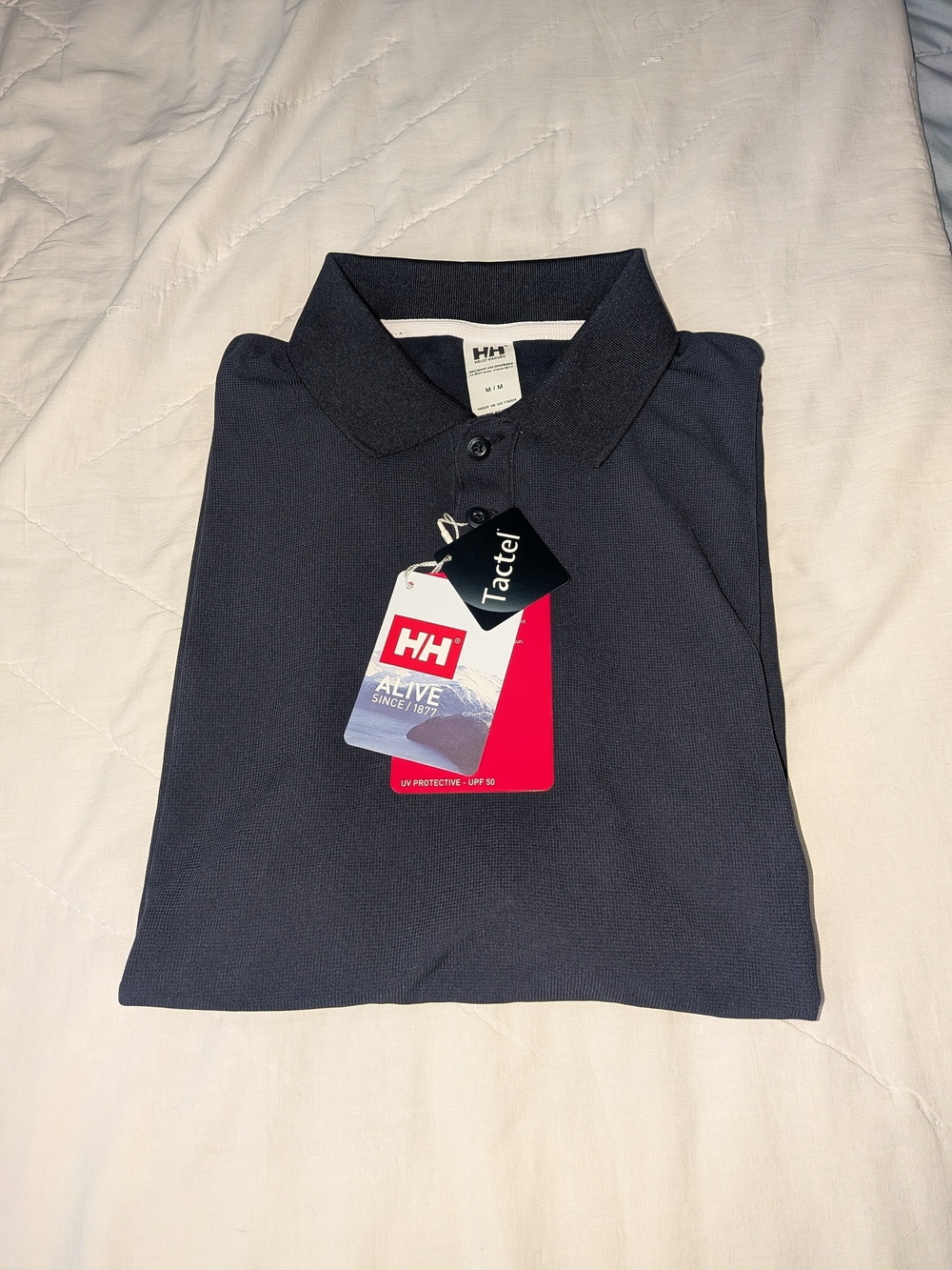 Helly Hansen Men's Navy Polo Shirt with Tags